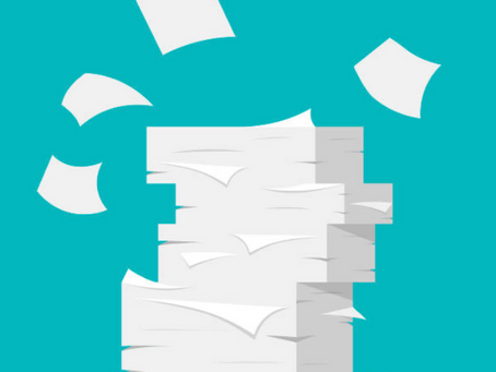 une pile de feuille de papier
